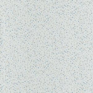 My Little World behang met hele kleine bloemetjes blauw