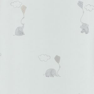 My Little world behang Olifantjes beige