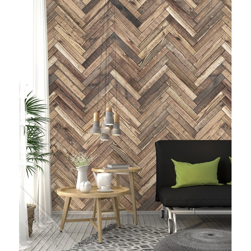 New Materials Fotobehang met planken INK7054