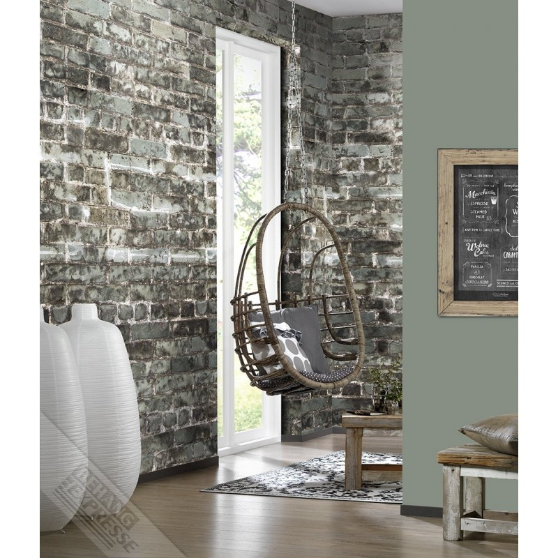 New Materials Fotobehang met steentjes INK 7064