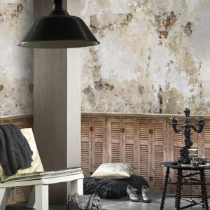 New Materials Fotobehang Verweerde afgebrokkelde muur INK 7079