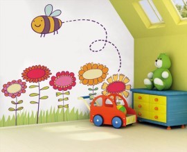 Noordwand Little fotowand Buzz bij+bloem