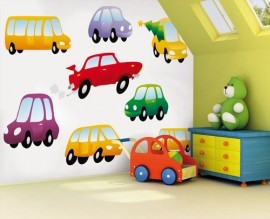 Noordwand Little fotowand Dinky Cars multikleur