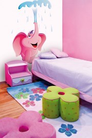 Noordwand Little fotowand Dumbo Happy olifant