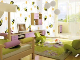Noordwand Little fotowand Free Bee bijen