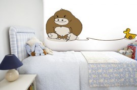 Noordwand Little fotowand Friends For Life aap