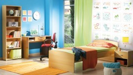 Noordwand Little fotowand Green Planet patchwork