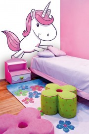 Noordwand Little fotowand Little Pony roze