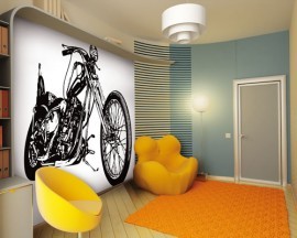 Noordwand Little fotowand Motor zwart