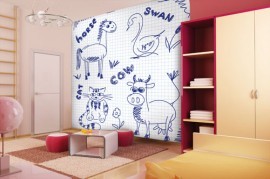 Noordwand Little fotowand Notepad dieren+tekst