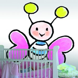 Noordwand Sweet fotowand Butterfly Big Pink
