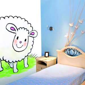 Noordwand Sweet fotowand Jolly Sheep schaap
