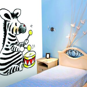 Noordwand Sweet fotowand Zebra with Drum