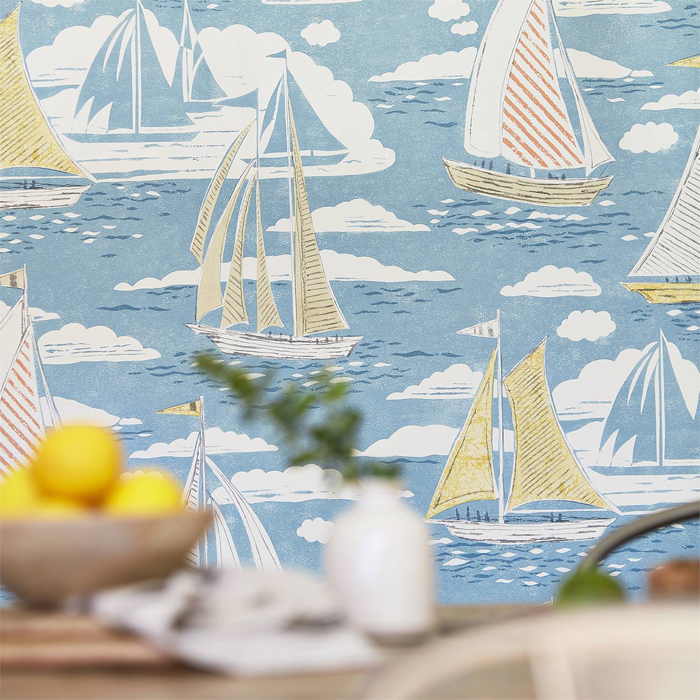 Port Isaac behang Sailor/zeilboten 216571