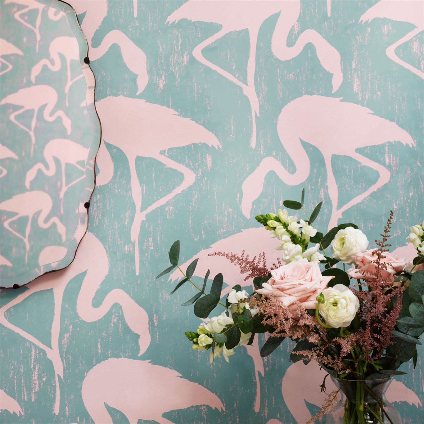 Sanderson behang Flamingos 214569
