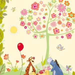Spits Disney fotowand Winnie de Pooh+tijgertje