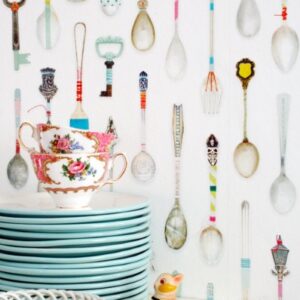 Studio Ditte Wallpower theelepeltjes multikleurig