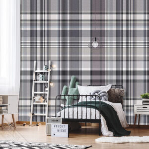 Thomas Wallprint met ruiten