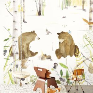Wallpower Junior Fotowand Chichatting Bears 364162