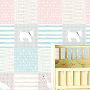 Wallpower Junior Fotowand Ducky Patch Pink 364176