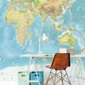 Wallpower Junior Fotowand World Map 364196