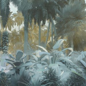 Komar Pure P015-VD4 Misty Jungle/Natuur/Planten/Bladeren Fotobehang Noordwand