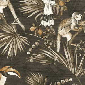 Expedition behang Sumatra met aapjes en vogels