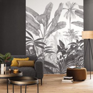 Caselio fotowand Moonlight met olifant en bladeren