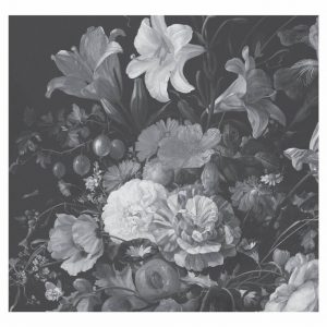 Kek fotobehang Golden Age Flowers