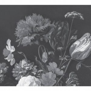 Kek fotobehang Golden Age flowers