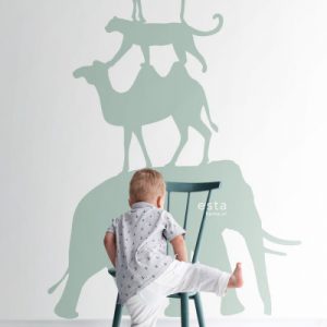Esta Let s Play fotobehang gestapelde dieren 158921