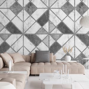 Color Choc fotobehang Light en dark marmer INK 7348