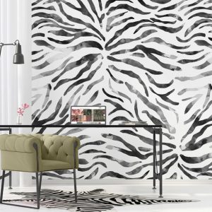 Color Choc fotobehang Light en Dark zebra INK 7342