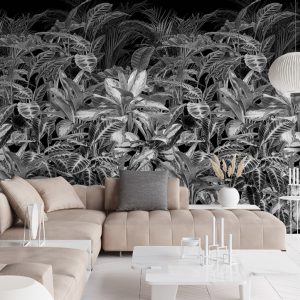 Color Choc fotobehang Light en Dark botanisch INK 7347