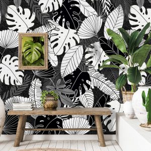 Color Choc fotobehang Light en Dark botanisch INK 7344