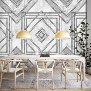 Color choc fotobehang Light en dark Art Deco INK 7360