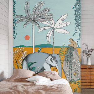 Mystery fotobehang met Olifant