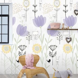 Wallprint Love My Garden Lilac INK 7250