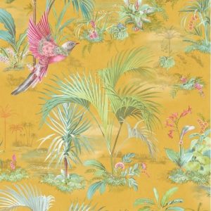 Eijffinger Pip studio 5 behang  botanisch met vogels en palmen