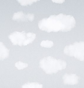 Fotobehang Uni/Wolken/Verlengstuk/Kinderkamer Behang