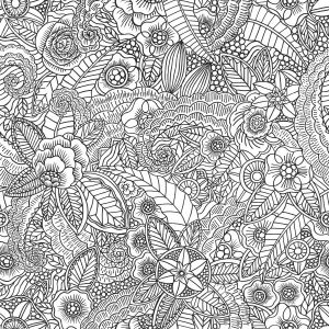 Esta Black&White behang bloemen zwart/wit 139117