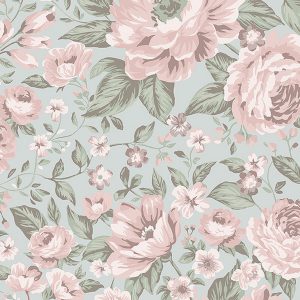 Newbie behang Rosie met bloemen