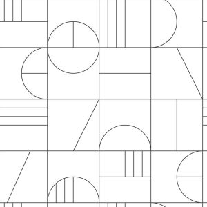 Esta Black&White fotobehang grafisch zwart/wit 158938