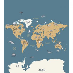 Caselio fotowand Our Planet  Wereldkaart