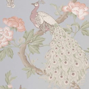 Little Green behang met Pauw Pavona Pearl
