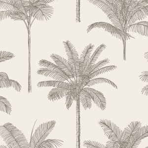 Esta behang Paradise met palmboompjes lichtbeige 139163