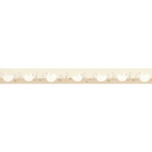 Rose et Nino behangrandje met eendjes beige