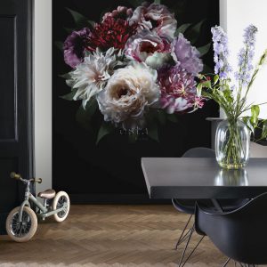 Esta fotobehang Paradise met Stilleven op zwart 158944