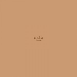 Esta behang Art Deco uni dessin koper glanzend bruin  138835