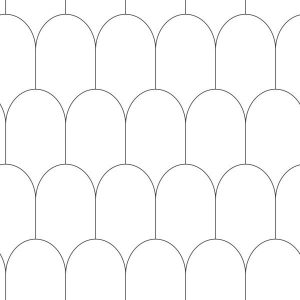 Esta behang Art Deco motief zwart/wit 139140